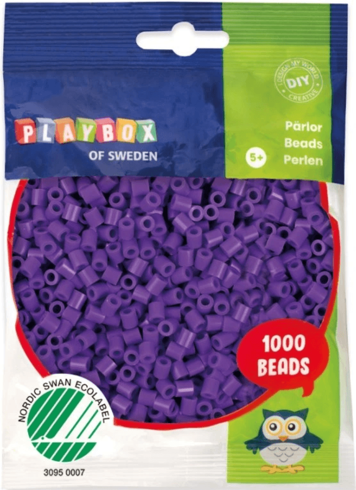 PLAYBOX Zažehlovací korálky - fialové 1000ks