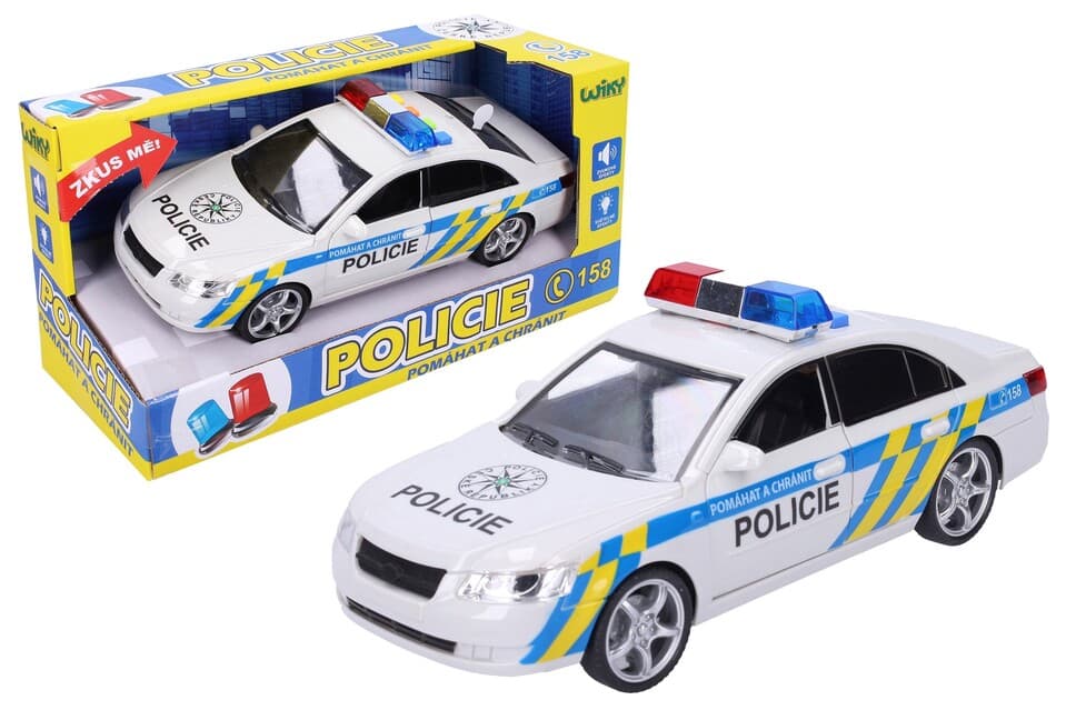 Policajné auto s efektami CZ 24cm