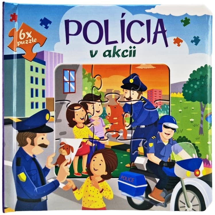 Polícia v akcii kniha puzzle 6x