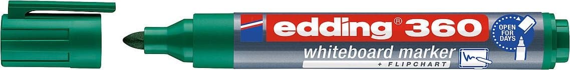 Popisovač na bílé tabule Edding 360 - zelený