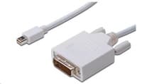 PREMIUMCORD Mini DisplayPort - DVI kábel 2 m, biely