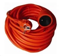 PREMIUMCORD Predlžovací kábel 230V 40m, oranžový