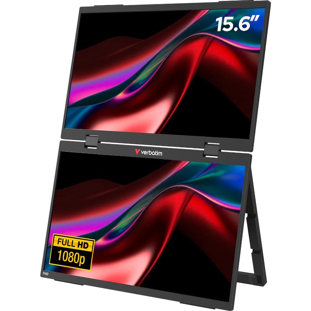 Prenosný duálny monitor 15,6”čierna VERB