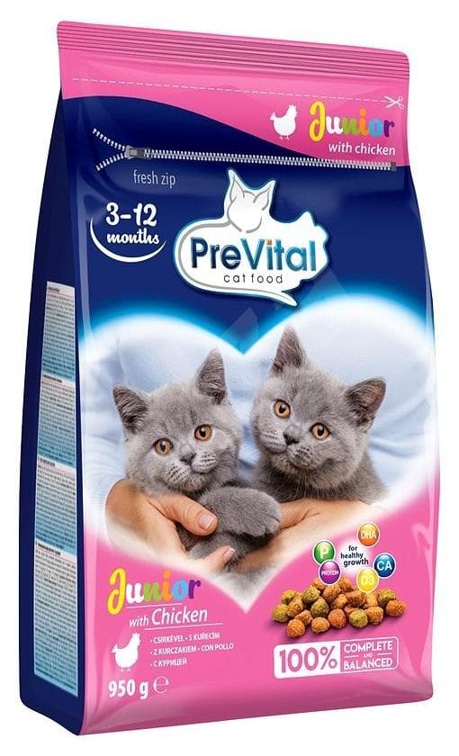 PreVital Granule pre mačky Junior kuracie 950g
