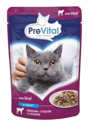 PreVital kapsička pre mačky 100g teľa