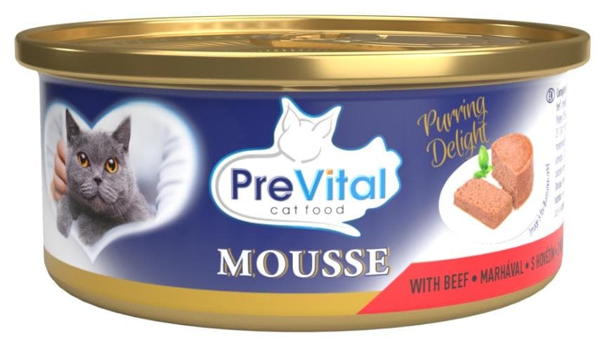 PreVital konzerva pre mačky Adult 85g hovädzia