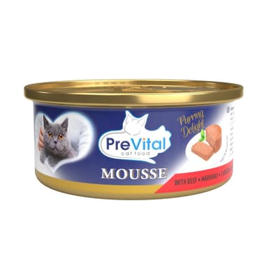 PreVital konzerva pre mačky Adult 85g hovädzia