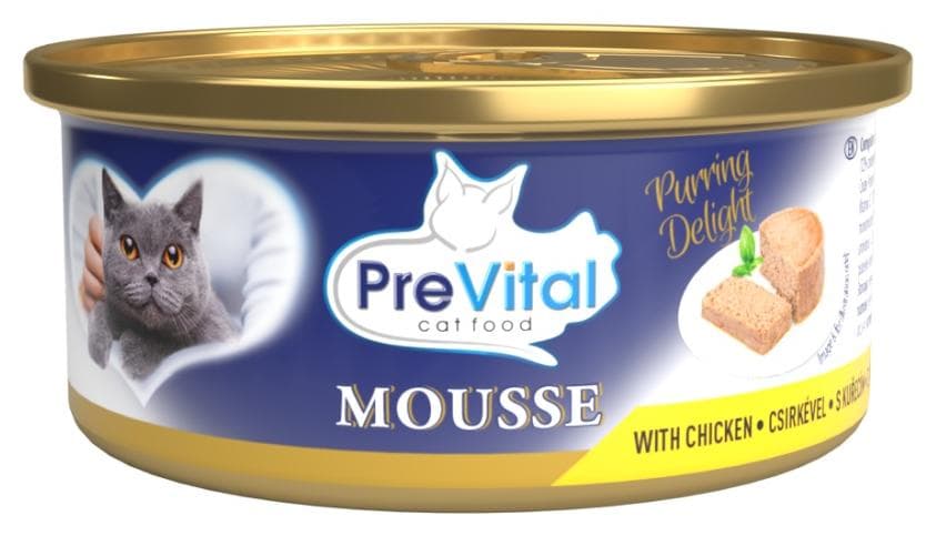 Prevital konzerva pre mačky kura 85g