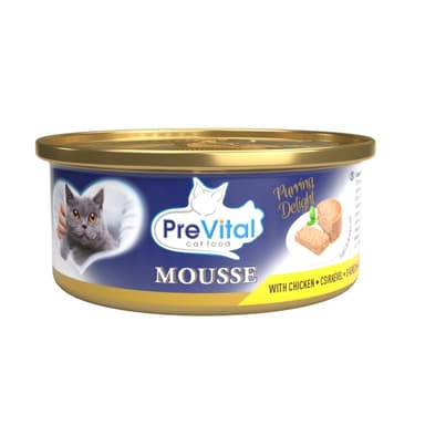 Prevital konzerva pre mačky kura 85g