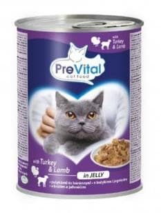 PreVital konzervy pre mačky morka-jahňa 415g