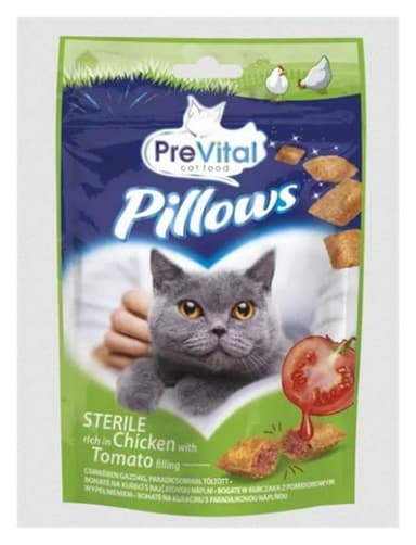 PreVital Snack pre mačky kurací s paradajkou 60g