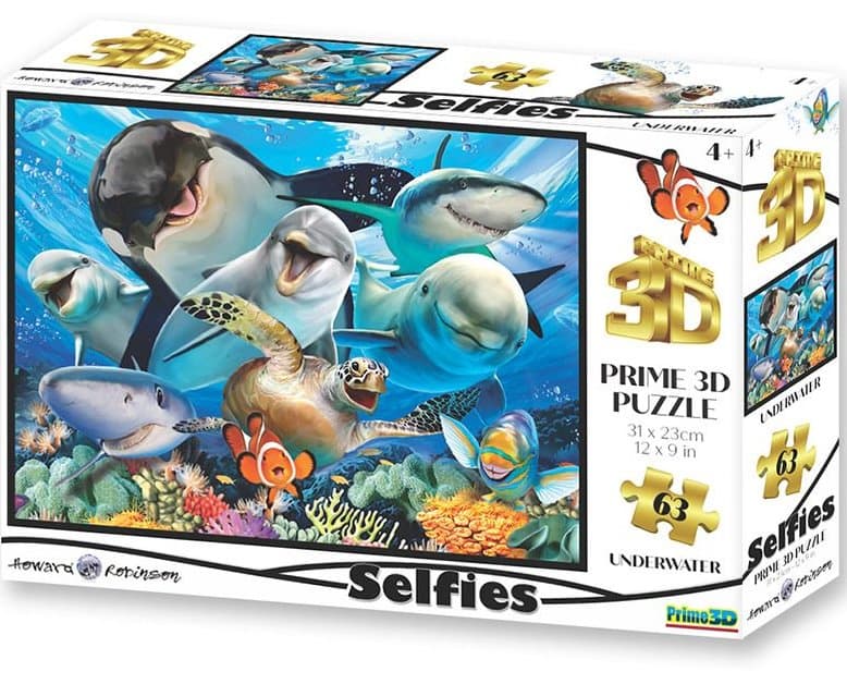 PRIME 3D Puzzle Podvodní selfie 3D 63 dílků