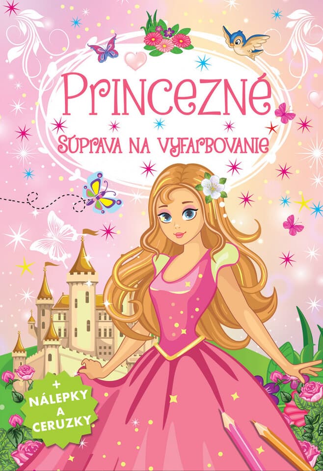 Princezné-súprava na vyfarbovanie