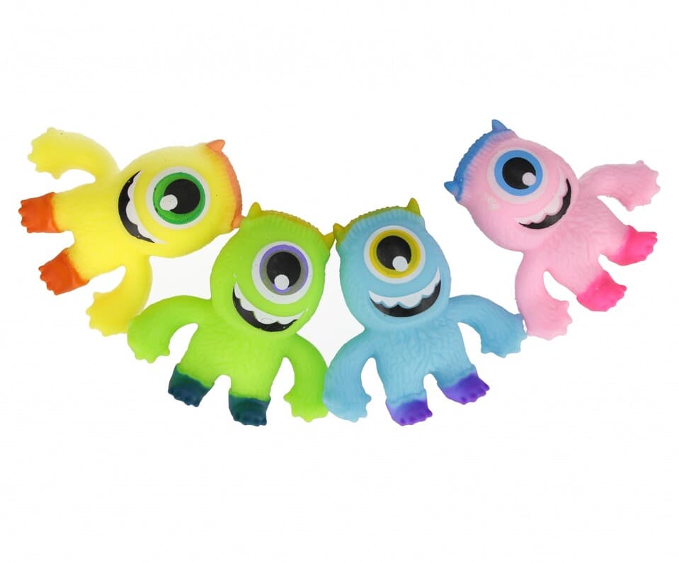 Príšerka Monster stláčacia 9cm - zelená
