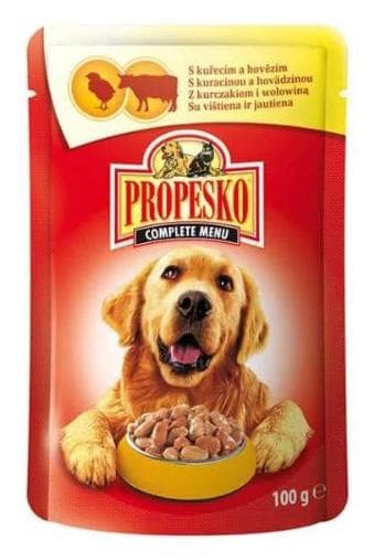 Propesko kapsička pre psov 100g kura-hovädzia