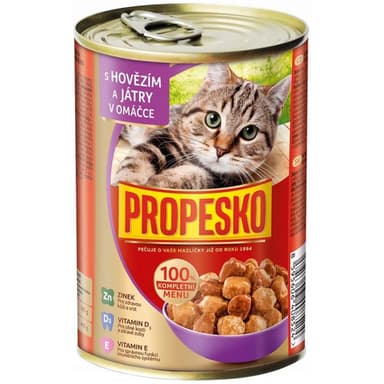 Propesko konzerva pre mačky 415g hov-pečeň