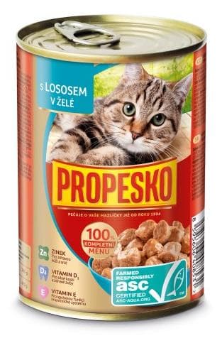 Propesko konzerva pre mačky 415g losos