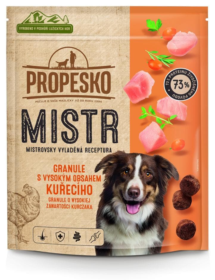 Propesko Mistr Granule pre psov s hydinou 1,5kg