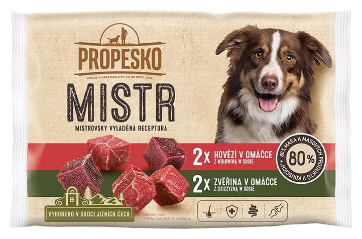 Propesko Mistr kapsičky pre psov hov-zver 4x85g