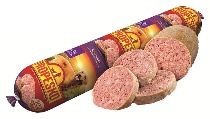 Propesko Saláma pre psov jahňa 1kg
