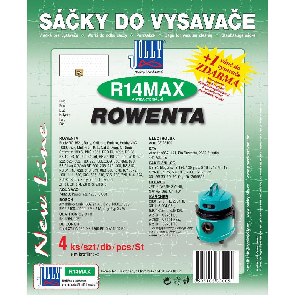 R 14 MAX vrecko do vysávača JOLLY