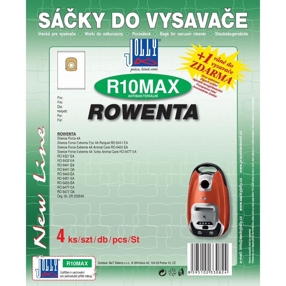 R10 MAX vrecká do vysávača 4ks JOLLY