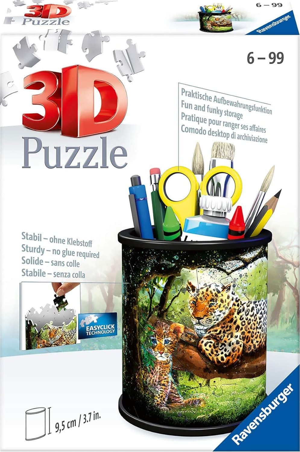 RAVENSBURGER 3D puzzle stojan: Levharti 57 dílků