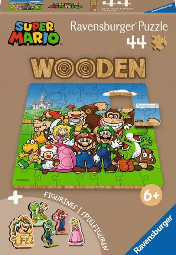 RAVENSBURGER Dřevěné puzzle Super Mario 44 dílků
