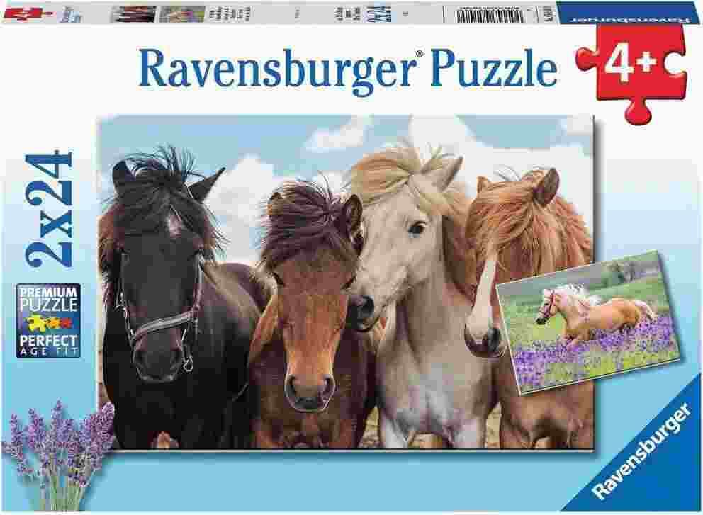 Ravensburger - Puzzle 2x24 Horse love - 1-39 dielov
