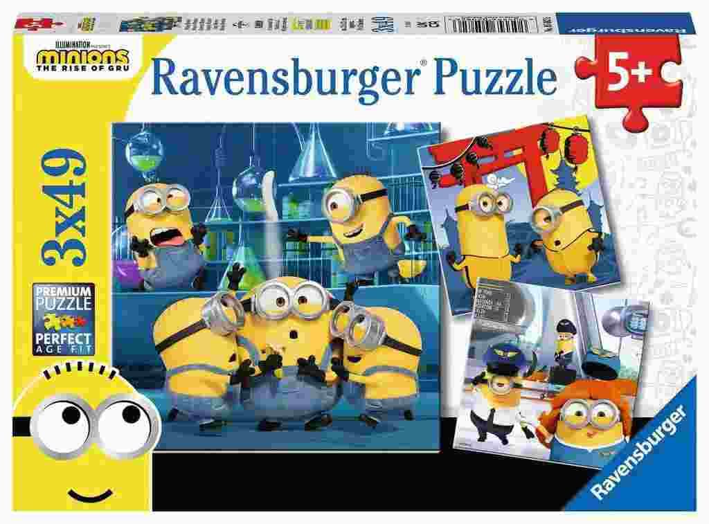 Ravensburger - Puzzle 3x49 Minions - 40-99 dielov
