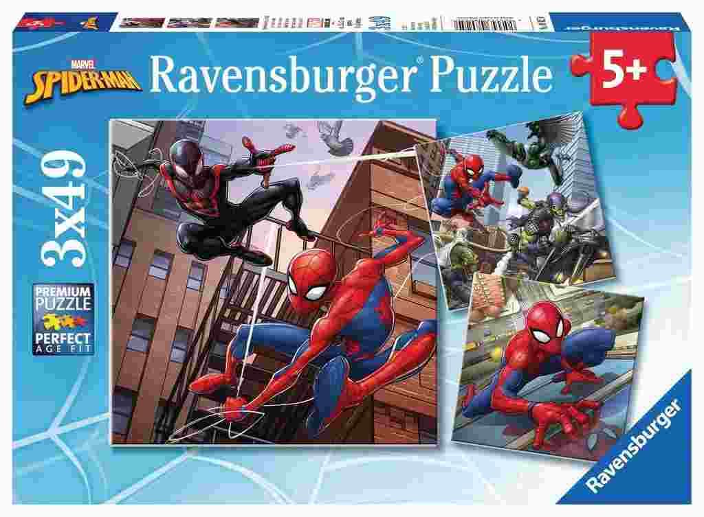 Ravensburger - Puzzle 3x49 Spiderman - 40-99 dielov