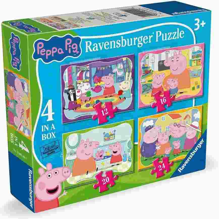 Ravensburger - Puzzle 4v1 Peppa Pig - 1-39 dielov