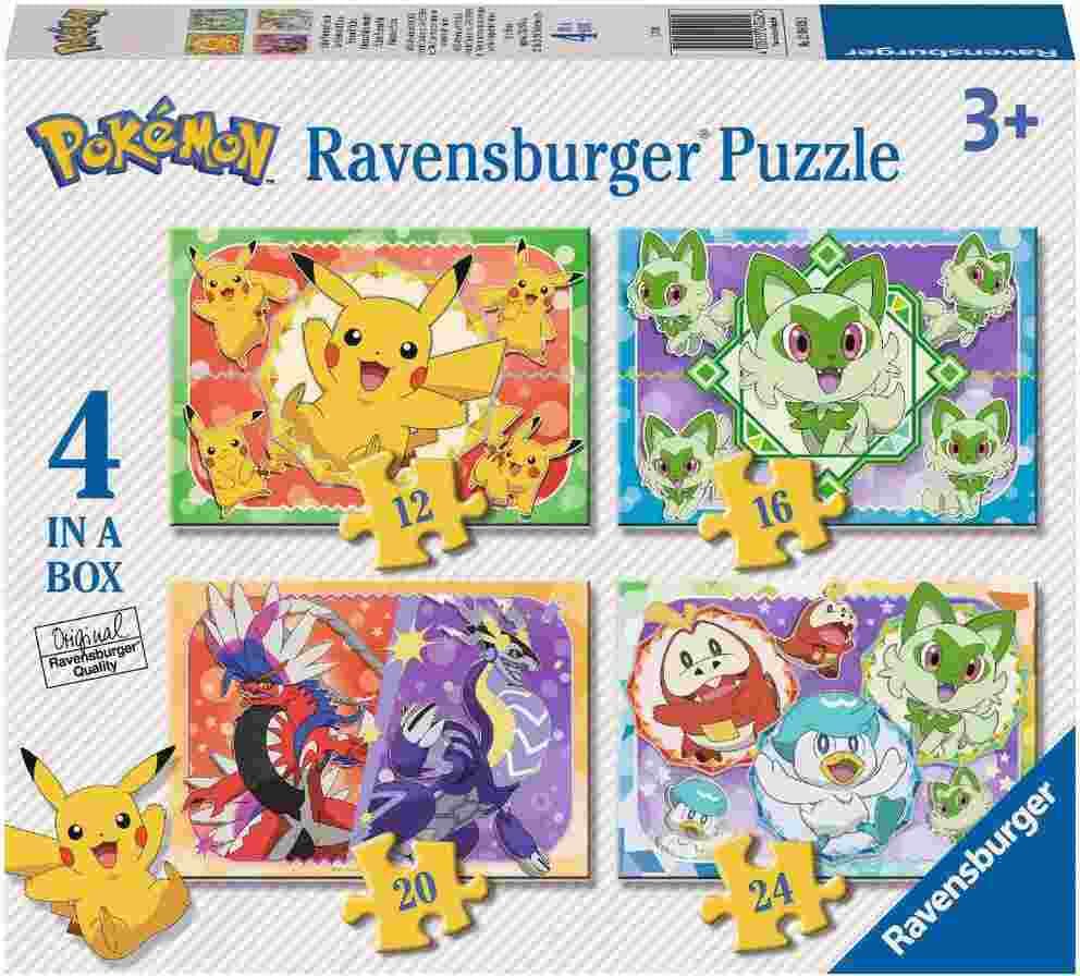 Ravensburger - Puzzle 4v1 Pokémoni - 1-39 dielov