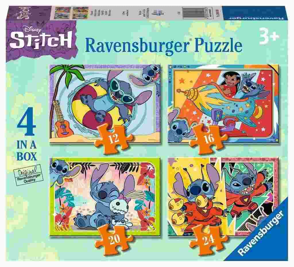 Ravensburger - Puzzle 4v1 Stitch - 1-39 dielov