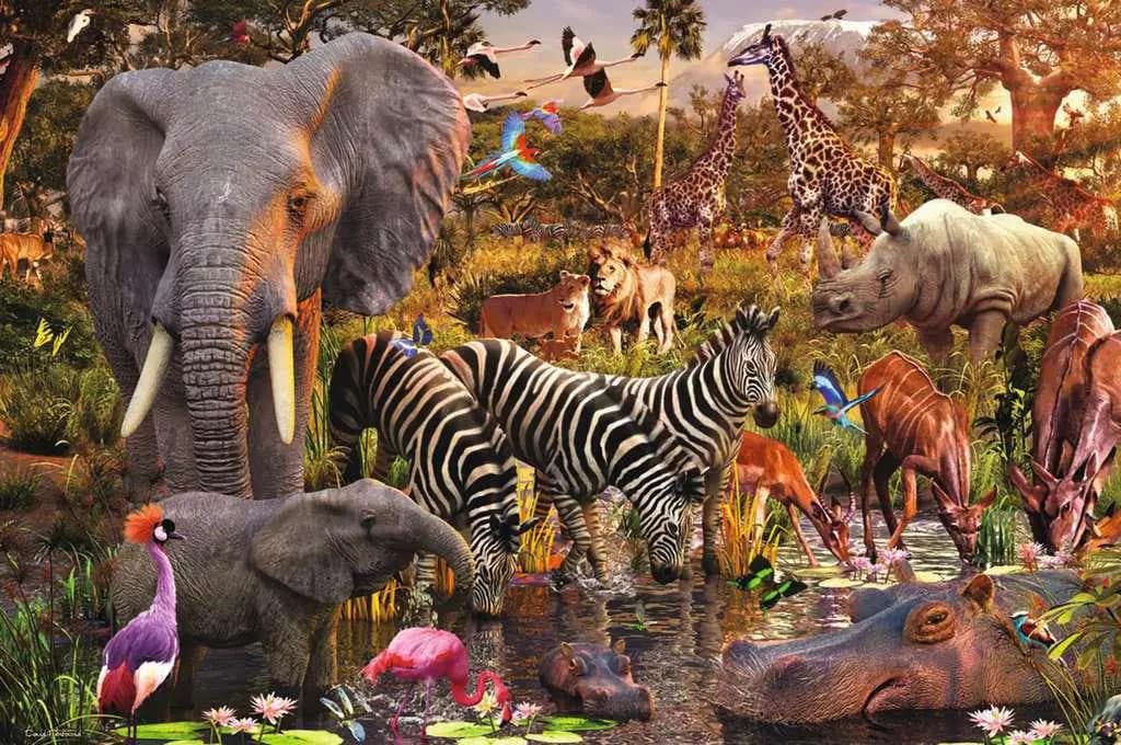Ravensburger - Puzzle African Animals - 3000 dielov