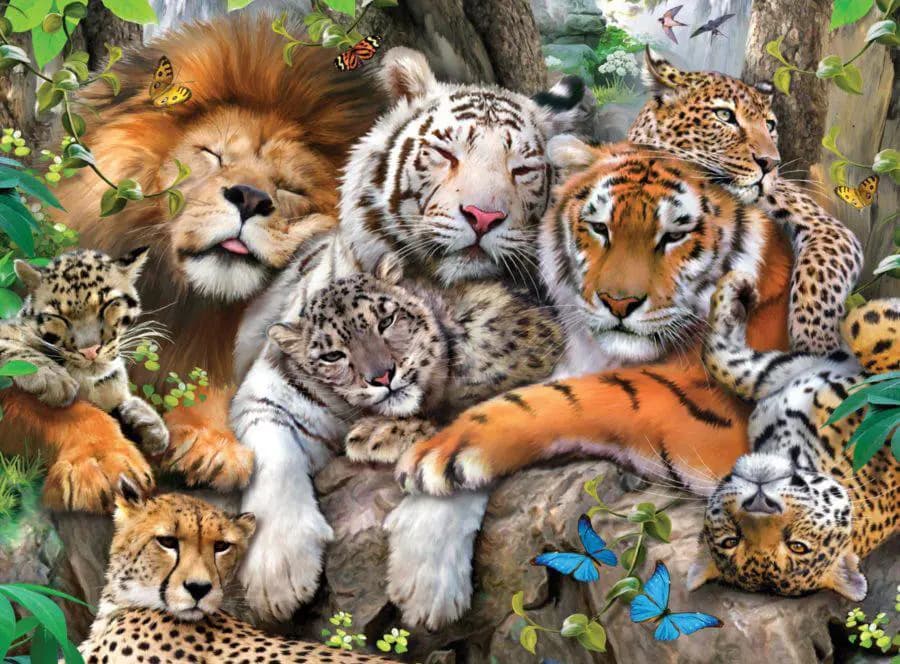 Ravensburger - Puzzle Big Cat Nap - 200 dielov