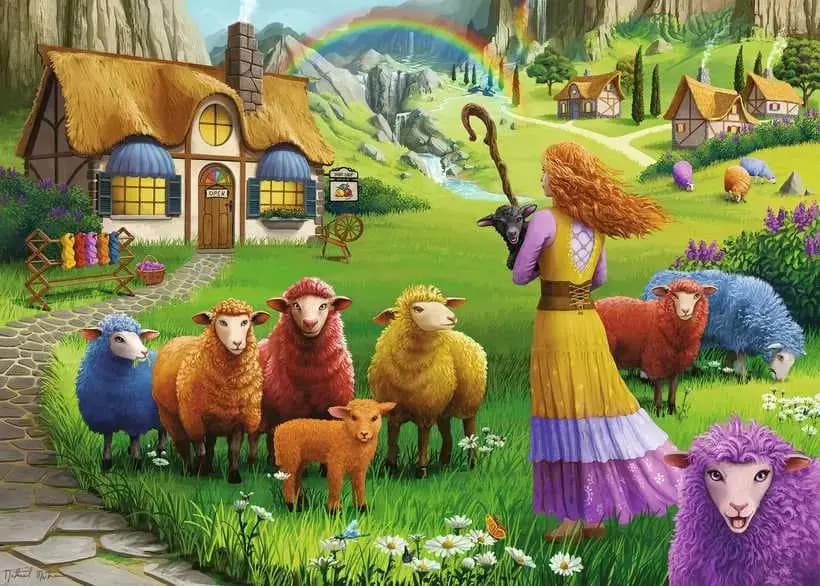 Ravensburger - Puzzle Colorful wool - 1000 dielov