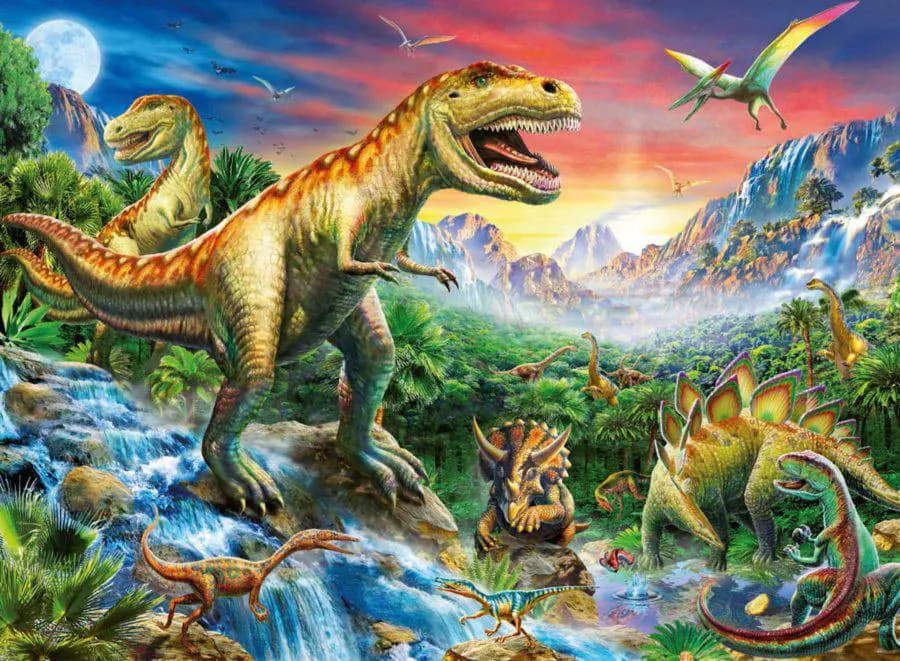 Ravensburger - Puzzle Dinosaur Age - 100 dielov