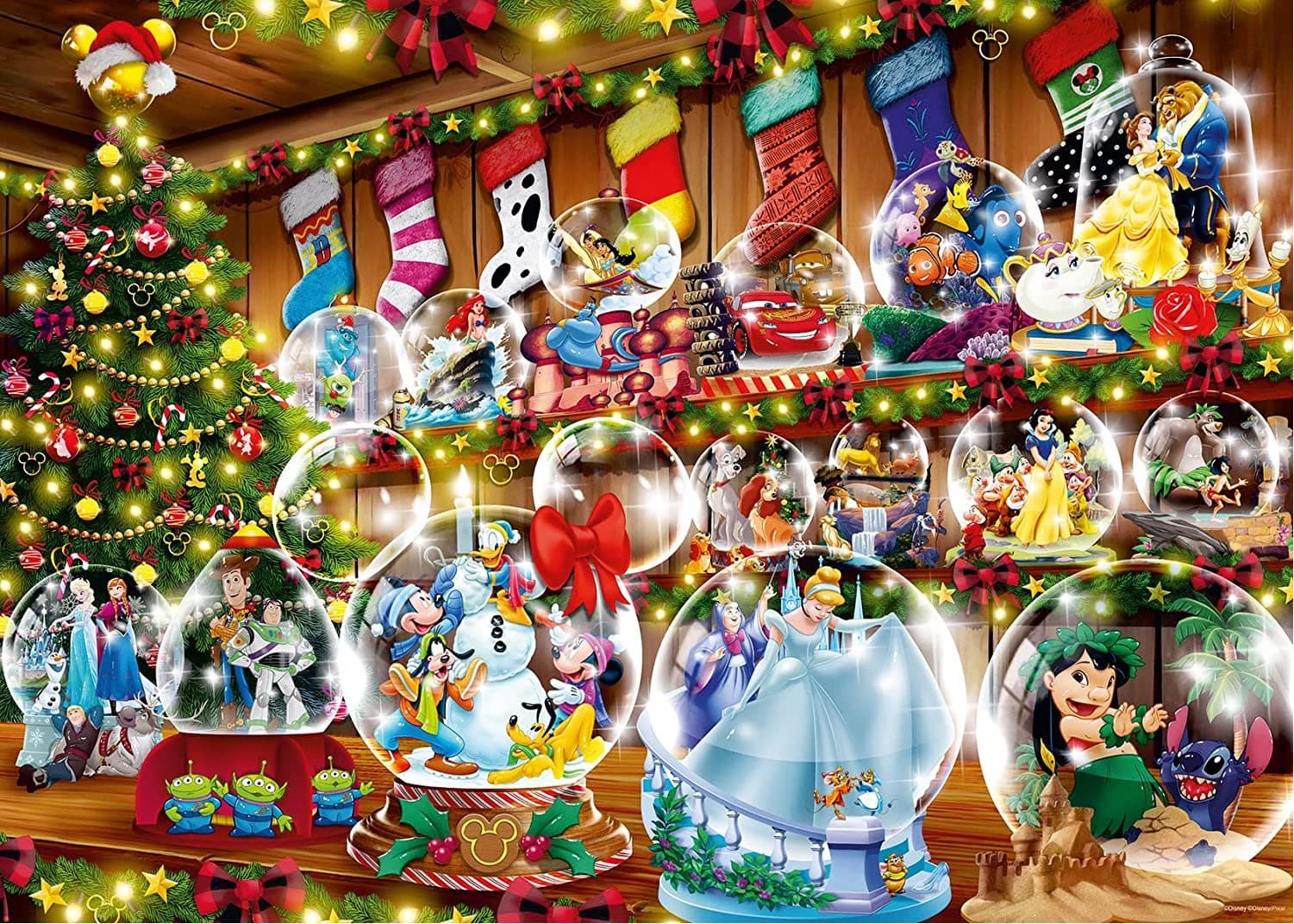 RAVENSBURGER Puzzle Disney: Vánoce 1000 dílků