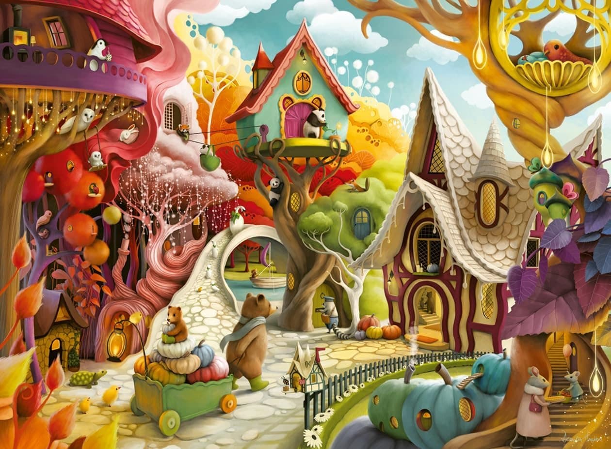 RAVENSBURGER Puzzle Domov, sladký domov 500 dílků