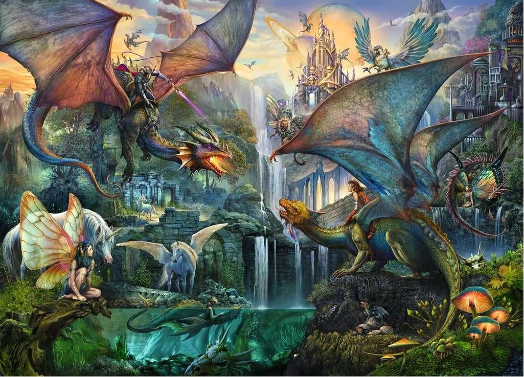 RAVENSBURGER Puzzle Dračí les 9000 dílků