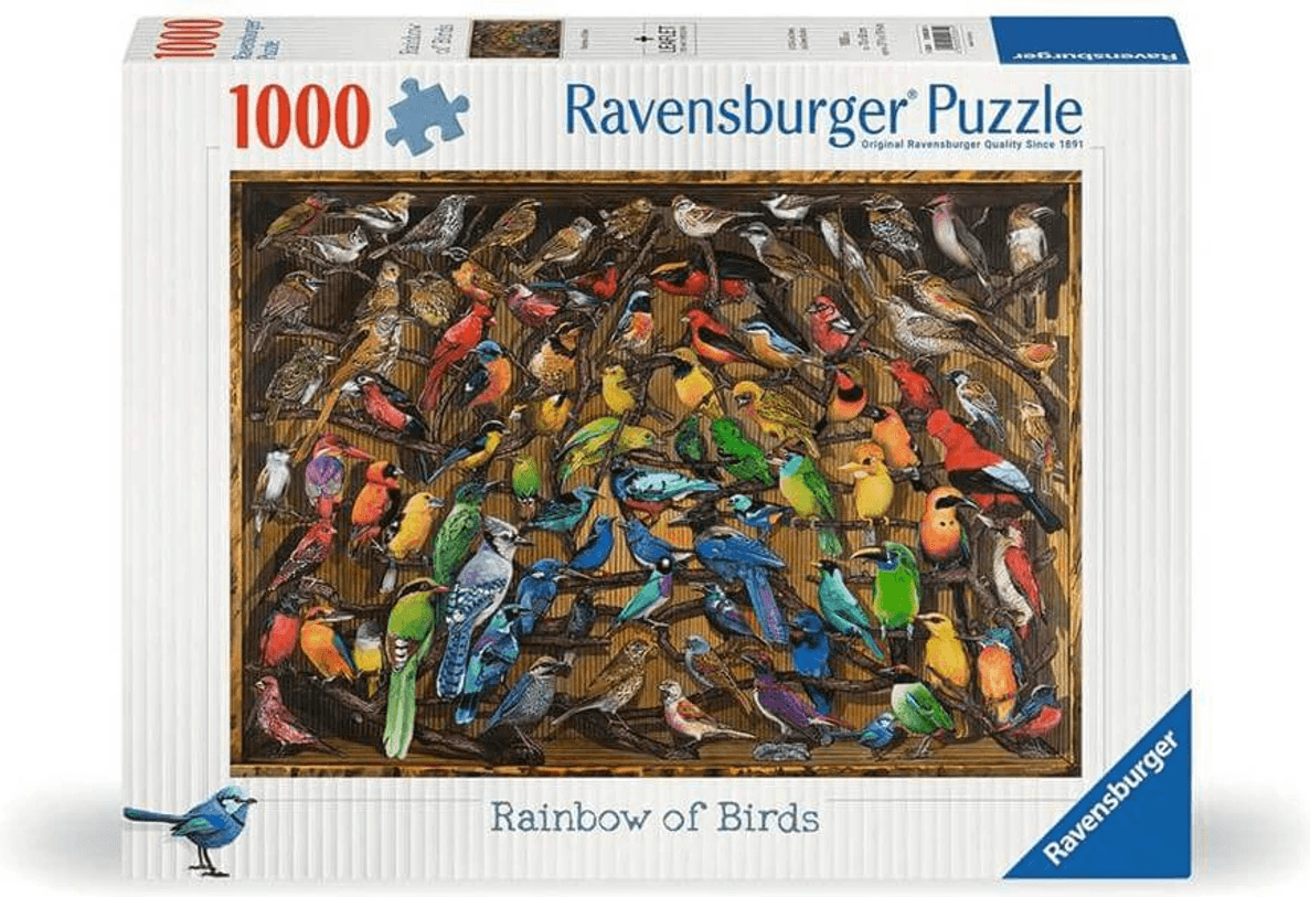 RAVENSBURGER Puzzle Duha z ptáků 1000 dílků