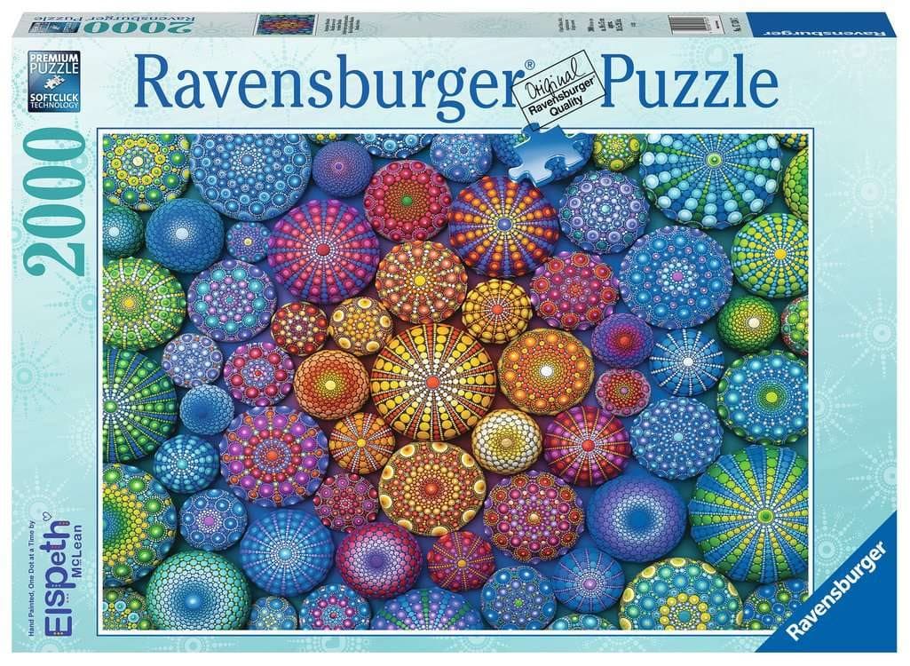 RAVENSBURGER Puzzle Duhové mandaly 2000 dílků