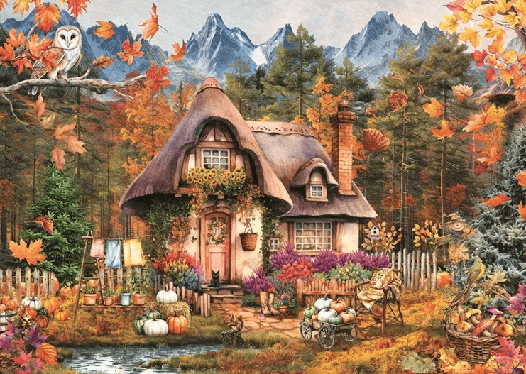 RAVENSBURGER Puzzle Dýňová chaloupka 1000 dílků