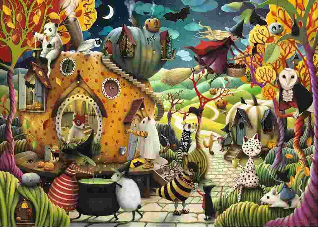 Ravensburger - Puzzle Happy Halloween - 1000 dielov