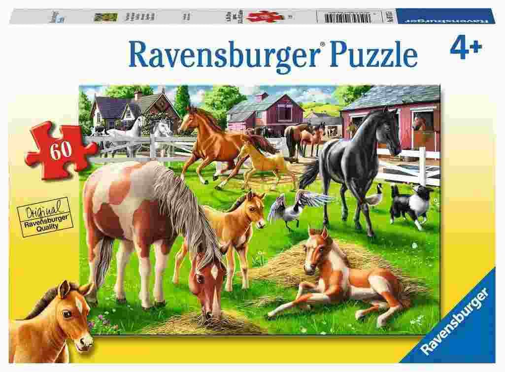 Ravensburger - Puzzle Happy Horses - 40-99 dielov