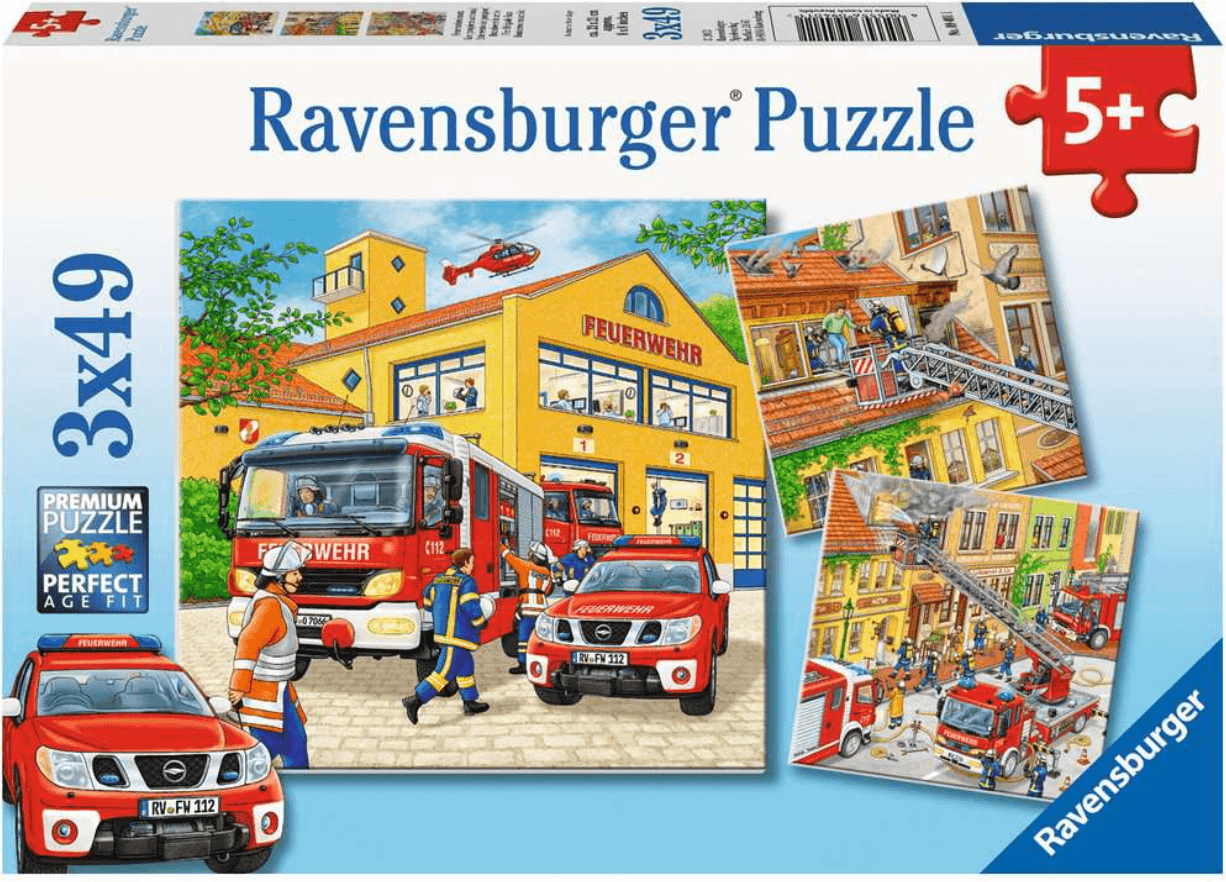 RAVENSBURGER Puzzle Hasiči 3x49 dílků
