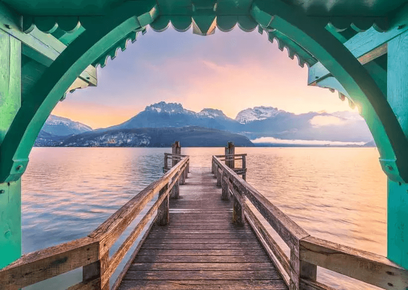 RAVENSBURGER Puzzle Jezero Annecy 1000 dílků