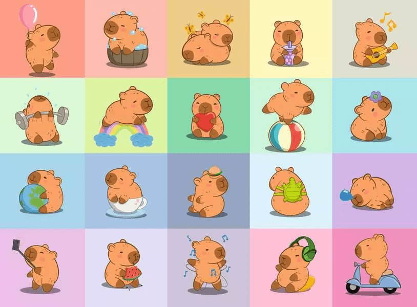 RAVENSBURGER Puzzle Kapybara XXL 100 dílků