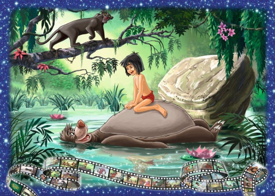 RAVENSBURGER Puzzle Kniha džunglí 1000 dílků